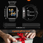 Smart Watch for Men for iPhone&Android: 100 Day+Battery Life, Smart Watch(Answer/Make Calls) with SpO2 Sleep Heart Rate Monitor,5ATM Waterproof,Fitness Tracker with 120+Sport,Reloj Inteligente Black