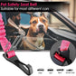 SlowTon 2 Pack Dog Seat Belt, 2 in 1 Attachment, Hook Latch Bar or Seatbelt Buckle with Elastic Nylon Bungee Buffer Adjustable Reflective Nylon Safety Belt Tether Connect to Dog Harness (2pack-FL)