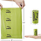 ECO-CLEAN Dog Poop Bags, 24 Rolls/360 Bags with Dispenser, Dog Waste Bags, Unscented, Leak-Proof, Easy Tear-Off