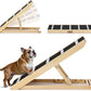 PawGiant Portable Dog Ramp for Bed, 39.4" L x 16.9" W Extra Wide Wooden Pet Ramp for Large Small Dogs, 5 Adjustable Heights from 14.5" to 26.3", Foldable Dog Ramp for Car Couch, Hold Up to 200LBS