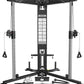 DONOW Cable Crossover Machine, Cable Fly Machine Home Gym System Workout Station with Dual Pulley System Pull-Up Bar Cable Bar and LAT Pull Down System
