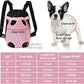 FEimaX Dog Carrier Backpack Pet Legs Out Front Cat Travel Bag, Adjustable Puppy Backpacks Carriers Hands-Free for Small Medium Dogs Cats Hiking Traveling Camping Daily Walking (Large, Pink)