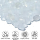 Sea Glass Stones - 2.9LB/46.4oz White Frosted Glass Pebbles Gemstones - Perfect for Aquarium Rocks, Fish Tank Gravel, Vase Fillers, Seaglass DIY Crafts, and Home Decor