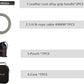 1lb Weighted Jump Ropes for Women & Men with 1/2 Pound Jump Rope Cable & Thicker Leather Jump Rope Weighted Handles, Best for Fitness, High-Intensity Strength Workouts