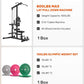 LS01 LAT Pulldown Machine, LAT Row Cable Machine with AB Crunch, LAT Tower with Cable Row Attachments, 3 in 1 Pulley Stations for Home Gym