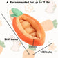Bunny Bed, Rabbit Bed Carrot Shape, Soft & Machine Washable with Removable Cushion for Guinea Pig Chinchilla Squirrel Hedgehog and Other Small Animals (Carrot Shape)