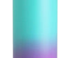 DRINCO Stainless Steel Water Bottle Spout Lid Vacuum Insulated Double Wall Water Bottle Wide Mouth (40oz 32oz 22oz 18oz 14oz) Leak Proof Keep Cold Sport Camping Hiking (40 oz, 40oz Ombre Fuchsia Teal)