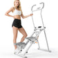 Stair Stepper with Adjustable Resistance - Stair Climber for Home Gym, Folding Cardio Machine with Extended Step Range, Adjustable Handlebar & Pedals, Tablet Holder by MACYO