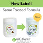 InClover Connectin Natural Hip & Joint Supplement for Dogs with Glucosamine, Chondroitin & Hyaluronic Acid - Powder for Dog Mobility, Comfort & Active Lifestyle Support, 12oz