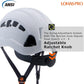 Hard Hats Construction Safety Helmet ANSI Z89.1 Approved OSHA Hardhat, LOHASPRO Vented Men Worker White Hard Hat with Chin Strap Tree Climbing Rescue Arborist Helmet (P1 White)