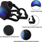 Medium Dog Sunglasses with Adjustable Strap UV Protection, Winproof Dog Puppy Sunglasses, Suitable for Medium Dog Pet Glasses, Dogs Eyes Protection,Soft Dog Goggles