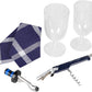 ALLCAMP Wine Bag - Insulated Cooler Bag with Wine Glasses, Bottle Opener & Wine Accessories for Wine Lovers - Portable Wine Gift Bag for Travel, Picnics, and Gift Ideas(Blue)