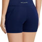 baleaf Women's 8"/ 5"/ 3" Biker Shorts High Waist Yoga Workout Gym Running Volleyball Spandex Shorts with Pockets
