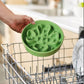 LE TAUCI Slow Feeder Dog Bowls Ceramic, 1.5 Cups Dog Food Bowl, Puppy Slow Feeder Dish for Fast Eaters, Clover Green