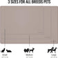 MateeyLife Dog & Cat Food Water Mat for Floors Waterproof, Nonslip Pets Bowl Feeding Mats with Raised Edges, Silicone Matt Tray for Messy Drinkers, 24"x16", Taupe