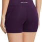 baleaf Women's 8"/ 5"/ 3" Biker Shorts High Waist Yoga Workout Gym Running Volleyball Spandex Shorts with Pockets