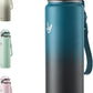 Enerbone 32 oz Insulated Water Bottle, Stainless Steel Bottle with Carrying Strap, Double-Wall Vacuum Insulation Design, Leakproof Sports Bottle with Straw, Keep Drinks Cold or Hot for Hours