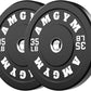2 Inch Bumper Plates，10-500lbs，Barbell Rubber Olympic Weight Plates Set for Home Gym, Strength Training & Weight Lifting, Multiple Options Colors