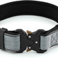 Plutus Pet Tactical Dog Collar, Reflective, Adjustable Heavy Duty Dog Collar, Soft Padded and Comfortable, for Small Medium and Large Dogs (Gray, M)