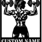 Customized Metal Gym Name Sign, Personalized Sports Room Wall Art,Metal Gym Sign,Unique Fitness Wall Sign, Gym Lovers Unique Gift, Gym Wall Art,Training Center Sign (Style-13)