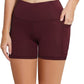 baleaf Women's 8"/ 5"/ 3" Biker Shorts High Waist Yoga Workout Gym Running Volleyball Spandex Shorts with Pockets