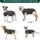 Kuoser Dog Surgery Suit Female Spay, Dog Recovery Suit Male Neuter, Puppy Clothes Onesie for Surgery Anti Licking Abdominal Wounds Pet Surgical Recovery Bodysuit Shirt, Substitute E-Collar & Cone