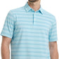 Rouen Mens Golf Shirt Moisture Wicking Dry Fit Performance Stripe Casual Collared Short Sleeve Golf Polo Shirts for Men