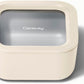 Caraway Glass 4.4 Cup Food Container - Ceramic Coated for Nonstick Storage with Glass Lids - Dishwasher, Oven & Microwave Safe