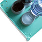 Hoki Found Large Silicone Non Slip Pet Food Mats - Tray for Dogs and Cats - Waterproof Feeding Mats - Cool Mint