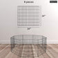 BestPet Dog Pen Playpen Puppy Pet Playpen 8 Panel Indoor Outdoor Metal Portable Folding Animal Exercise Dog Fence,24",Black