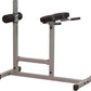 Body-Solid Back Hyperextension Machine for Lower Back Extension, Ab Crunch, Glutes and Hamstrings Exercise, Roman Chair for Abdominal and Core Training, Home Gym Equipment, Silver/Black
