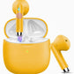 Wireless Earbuds, Bluetooth 5.4 Headphones in Ear with Noise Cancelling Mic, Bluetooth Earbuds Stereo Bass, IP7 Waterproof Sports Earphones, 32H Playtime USB C Charging Ear Buds Yellow for Android iOS