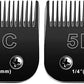 2PCS 5FC Blades Dog Grooming Blades Compatible with Andis/Oster A5/Wahl KM-10 Series Dog Clippers,Detachable Clipper Replacement Blade,Black(5FC/2PCS)