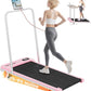 Incline Walking Pad with Handle Bar, Folding Treadmill Foldable Portable Under Desk for Home Office, Ultra Quiet <45dB, Safety Lock, 300+ LB Capacity