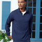 Aulemen Men's Casual Quarter Zip Pullover-Athletic Windbreaker Lightweight Jackets Hiking Golf for Men Mock Neck with Pockets