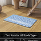 Pet Feeding Mat-Absorbent Dog Mat for Food and Water Bowl-No Stains Quick Dry Water Dispenser Mat-Dog Accessories Pet Supplies-Bowl for Messy Drinkers（Bone,17"x34"