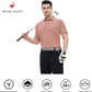 Mens Golf Shirt Moisture Wicking Dry Fit Performance Sport Short Sleeve Striped Golf Polo Shirts for Men