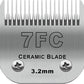 Detachable Pet Dog Clipper Blades, Compatible with Size-7FC Cut Length 1/8"(3.2mm), Most Oster A5, KM Series Clippers,Made of Stainless Steel Blade 1Pack