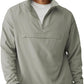 Aulemen Men's Casual Quarter Zip Pullover-Athletic Windbreaker Lightweight Jackets Hiking Golf for Men Mock Neck with Pockets