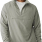Aulemen Men's Casual Quarter Zip Pullover-Athletic Windbreaker Lightweight Jackets Hiking Golf for Men Mock Neck with Pockets