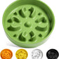 LE TAUCI Ceramic Slow Feeder Dog Bowls Small Breed, 0.6 Cups Dog Food Dish for Fast Eaters, Puzzle Bowl for Small Dogs and Cats,Clover Green