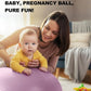 Trideer Pregnancy Birthing Ball - 1.7mm Extra Thick Yoga Ball for Maternity, Labor, Exercise, Physio, Recovery - Guide & Baby Memory Book Included - 440LB Anti-Burst & Non-Slip Stability