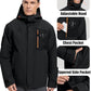 Men's Winter Jacket Waterproof Ski Snow Coat Windproof Snowboard Hooded Raincoats with Warm Graphene lining