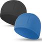 2pcs Cloth Swim Caps for Both Women & Men & Kids Fabric Durable Non-Waterproof Elastic Swimming Pool Cap Bathing Cap for Long and Short Hair