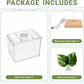 Mini Betta Fish Tank Kit with LED Light Base, Small Fish Bowl for Temporary Space, 0.2 Gallon Stackable Cube Tank with Betta Leaf for Small Fish, Insect, Shrimp, Crab, Spider (Kit-1)