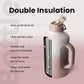 BOTTLE BOTTLE Insulated Water Bottle 64 oz with Straw and Dual-use Lid Stainless Steel Water Bottle with Handle Vacuum Stainless Steel Jug for Workout and Sports pink gradient