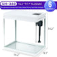 Beginner Betta Fish Tank Aquarium kit Intelligent Timed Shutdown, Seven LED Lights, Adjustable Brightness, High-Transparency Glass, Efficient Filtration Gallon (6 Gallon)