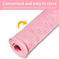 Ptlom Pet Placemat for Dog and Cat, Waterproof Non-Slip Silicone Feeding Bowl Mat Prevent Food and Water Overflow, Puppy Dish Feeder Fountain Trays Suitable for Medium and Small Pets, Pink