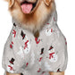 Christmas Gray Snowman Hoodie,Christmas Cosplay Dog Clothes with Pocket and Hat Winter Clothes Sweaters Small