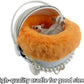 Sugar Glider Carrier Cage with Warm Nest, Cushion, Mat and Safe Lock, Portable Cages with Chain, Small Animals Travel Carrier Plastic Breathable Outgoing Box for Hamsters (Orange)